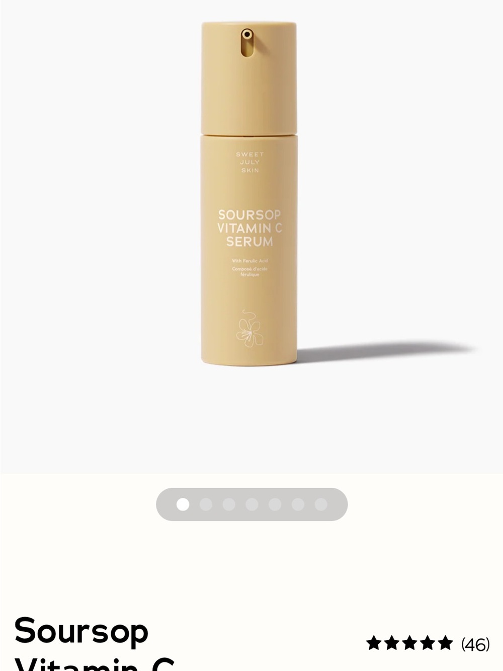 Sweet July Skin Soursop Vitamin C Serum - NIB.